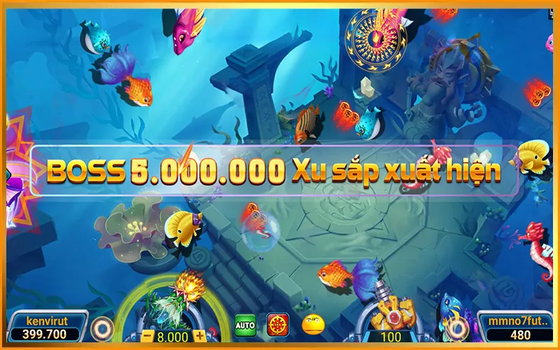 Bắn cá HTML5 với nhiều phiên bản như thần tài, đại dương, mini