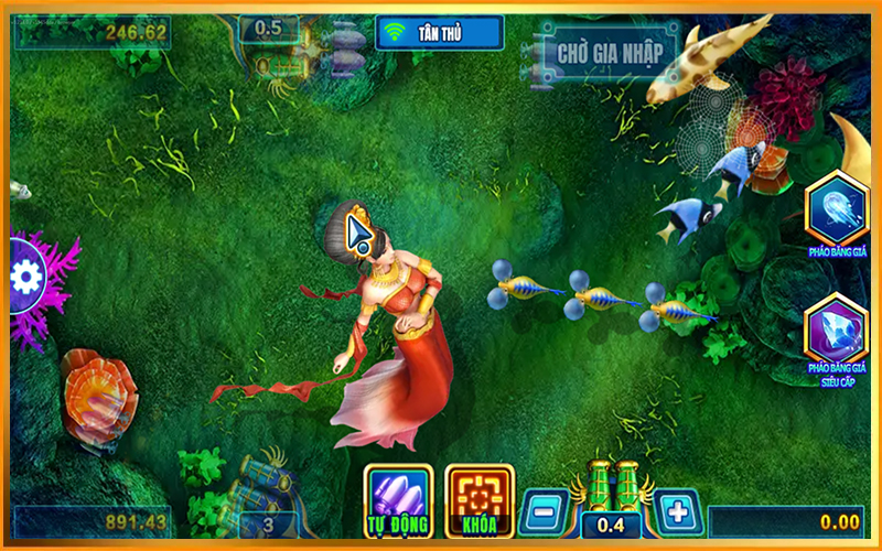 Giao diện bắn cá Long Vương arcade biển sâu