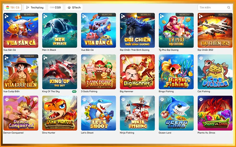 Sảnh JILI và JDB bắn cá ăn tiền VUA99