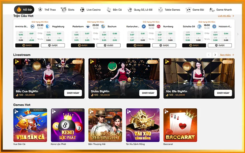 Sảnh casino VUA99, poker, baccarat, slot game, đá gà trực tuyến